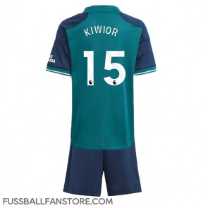 Arsenal Jakub Kiwior #15 Replik 3rd trikot Kinder 2023-24 Kurzarm (+ Kurze Hosen)